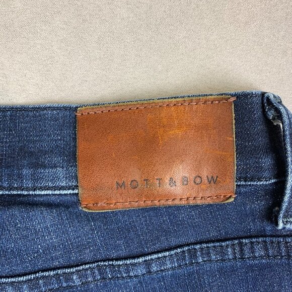 Mott & Bow Mens Pants 32 Blue Jeans Slim Crosby Tapered Cotton Stretch 32x31 - Picture 12 of 12